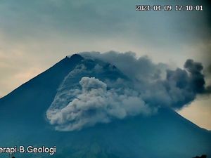 Ketika Merapi Muntahkan Tiga Awan Panas di Tengah Hujan Deras