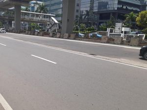 Usai Diperbaiki Lagi, Lubang di Jl HR Rasuna Said Jaksel Hilang