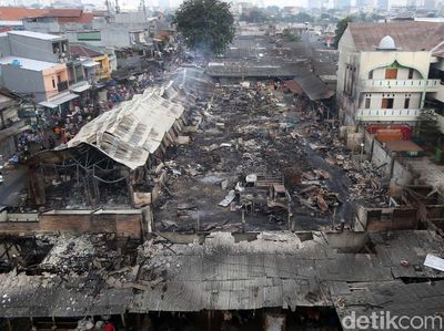 Kondisi Terkini Pasar Kambing Tanah Abang yang Ludes Terbakar