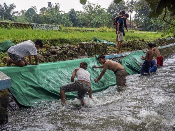 Potret Tradisi Mencuci Karpet Masjid Jelang Ramadhan