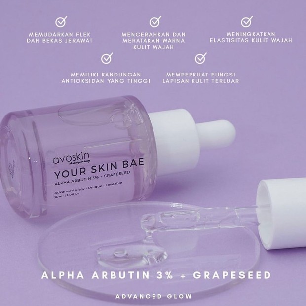 Avoskin Your Skin Bae Alpha Arbutin 3% + Grapeseed