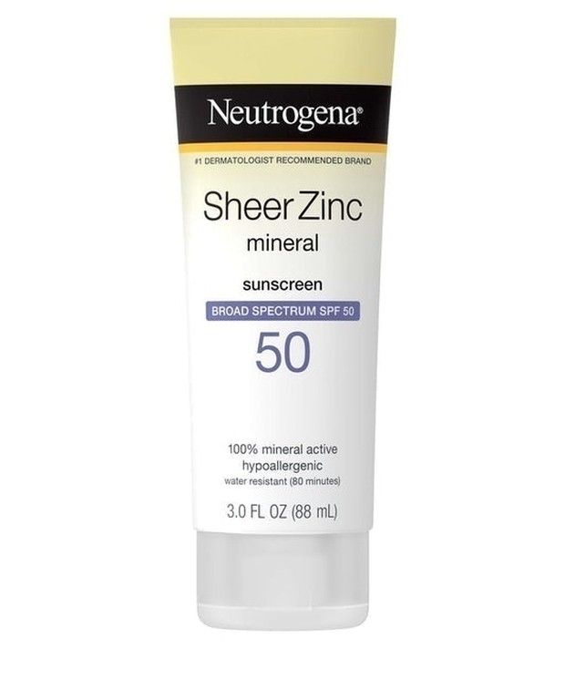 foto:Neutrogena Sheer Zinc Dry-Touch Sunscreen Broad Spectrum SPF 50/neutrogena.com