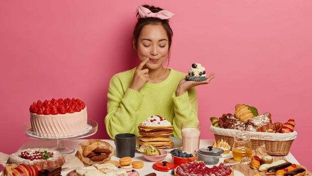 Ilustrasi makanan manis.