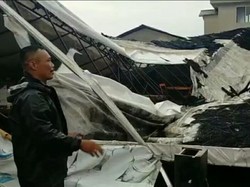 Hujan Disertai Angin Kencang Terjang KBB, Belasan Bangunan Rusak