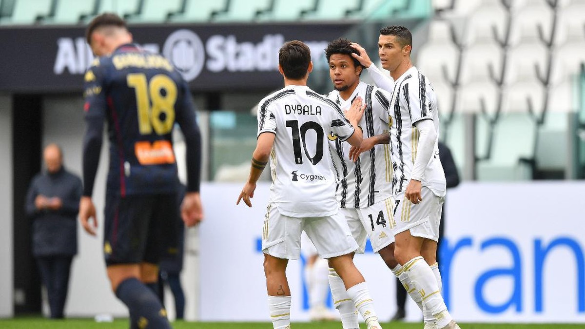 Juventus berhasil mengalahkan Genoa dalam lanjutan Liga Italia. (Foto: Getty Images/Valerio Pennicino)