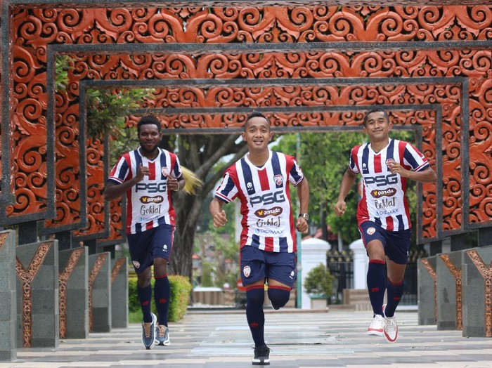 PSG Pati merilis jersey kandang untuk musim 2021.