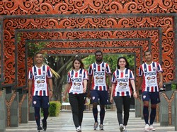 Peluncuran jersey laga kandang ini dilakukan di kawasan training ground PSG Pati di Gelora Soekarno, Mojoagung, Kabupaten Pati. (Foto: Dok. PSG Pati)