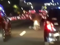 Viral Pemotor Masuk Tol Dalam Kota Dekat Semanggi, Polisi Telusuri