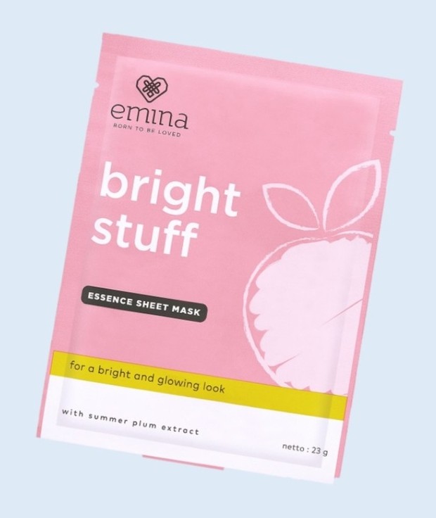 Emina Bright Stuff Essense Sheet Mask/shopee.co.id/eminaofficial Emina Bright Stuff Essense Sheet Mask