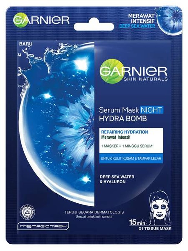 Garnier Hydra Bomb Night Serum Mask / foto: garnier.co.id