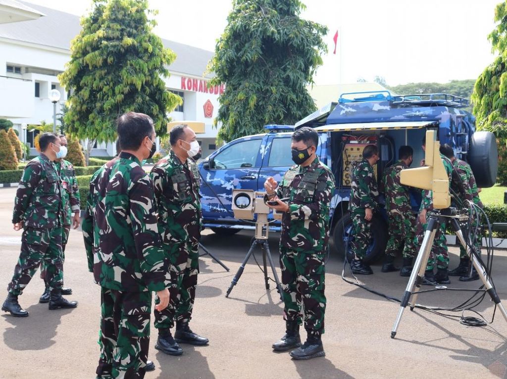Begini Cara Kerja Alat Antidrone Milik TNI AU Begini Cara Kerja Alat Antidrone Milik TNI AU