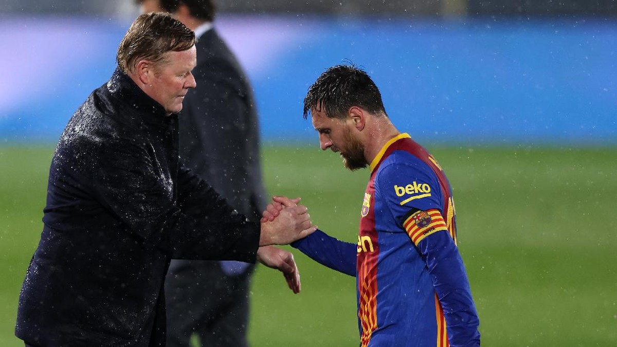 Ronald Koeman dan Lionel Messi di Barcelona. (Foto: Angel Martinez/Getty Images)