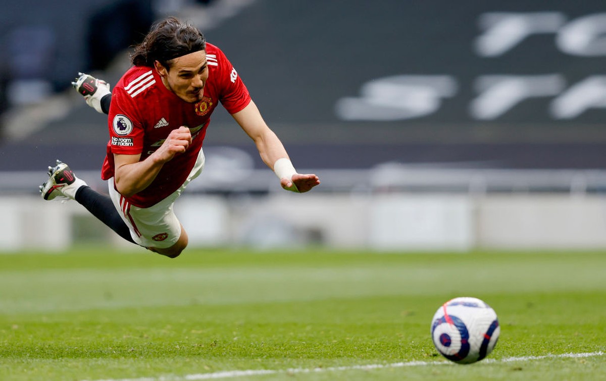Spurs Vs MU: Edinson Cavani Nyaris Jadi Pesakitan (Getty Images/Pool)