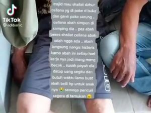 Sedih! Duit Kakek Penarik Becak di Garut Raib Saat Salat di Masjid