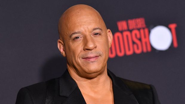 US actor Vin Diesel arrives for the premiere of Sony's 