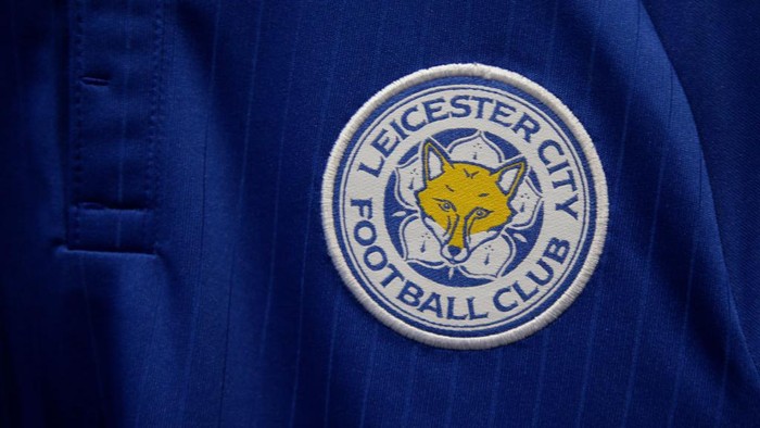 LEICESTER, ENGLAND - DECEMBER 02: The Leicester City logo is seen prior to the Premier League match between Leicester City and Burnley at The King Power Stadium on December 2, 2017 in Leicester, England.  (Photo by Henry Browne/Getty Images)