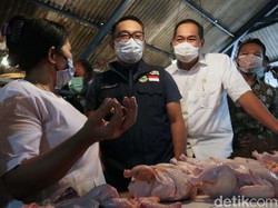 Momen Mendag-RK Cek Harga Bahan Pokok di Bandung