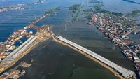 Potret Proyek Tol Semarang-Demak dari Udara