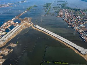 Menengok Lagi Proyek Tol Semarang-Demak dari Udara