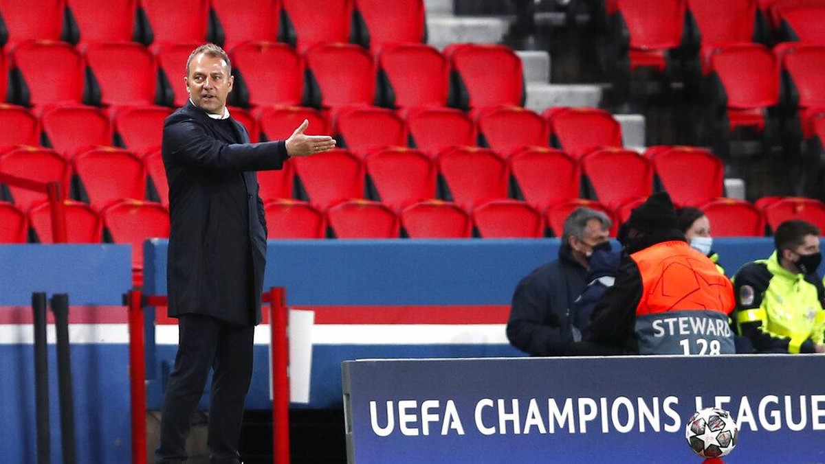 Hansi Flick merasa Bayern Munich lebih pantas lolos ke semifinal Liga Champions (AP/Francois Mori)