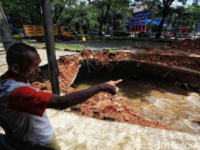 Begini Kondisi Terkini Jalan Boulevard GDC Depok yang Ambles