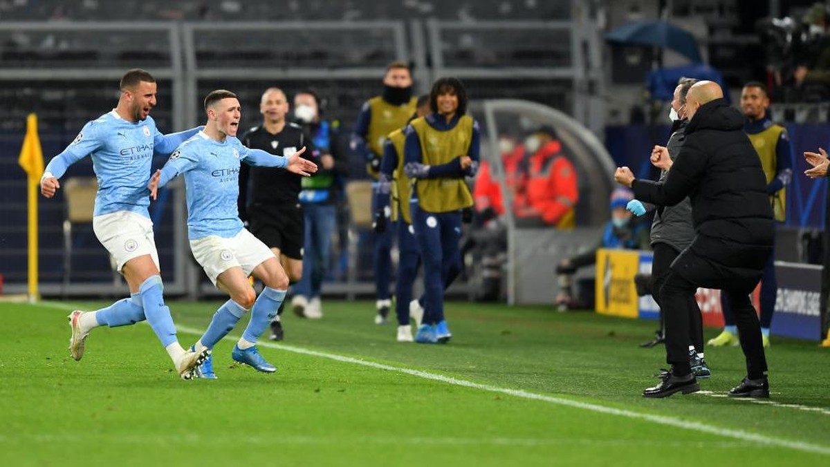 Manchester City terus menjaga asa untuk meraih quardruple (Foto: Getty Images/Frederic Scheidemann)