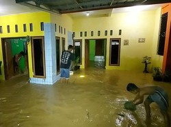 Luapan Sungai Ciseel Ciamis Rendam Puluhan Rumah Warga