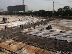 Begini Lho... Persiapan Pengecoran Depo LRT Jatimulya