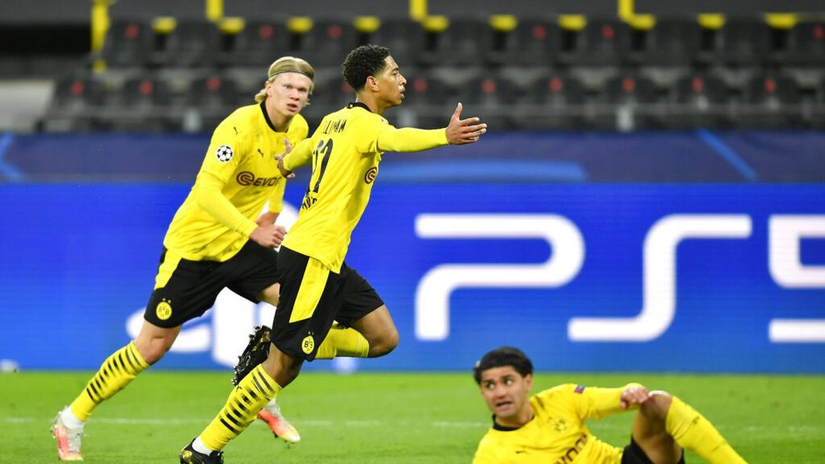 Borussia Dortmund unggul 1-0 atas Manchester City di Babak I (Foto: AP/Martin Meissner)