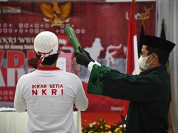 76 Napi Teroris di Jabar Ikrar Setia ke NKRI di Harlah Pancasila