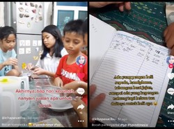 Seru! Wanita Ini Ajak Anak-anak di Kompleks Rumahnya Jualan Makanan