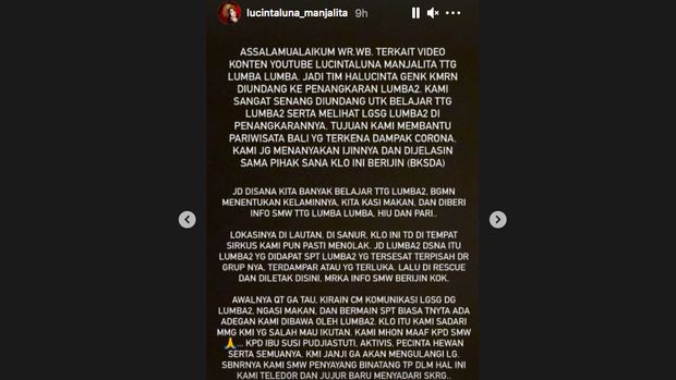 Pernyataan Lucinta Luna soal Lumba-lumba