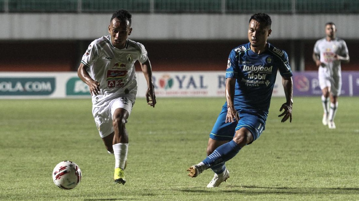 Persib Vs PSS Sleman di leg pertama. (Foto: ANTARA FOTO/Hendra Nurdiyansyah)