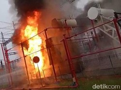 Trafo PLTG CNG Jakabaring Palembang Meledak