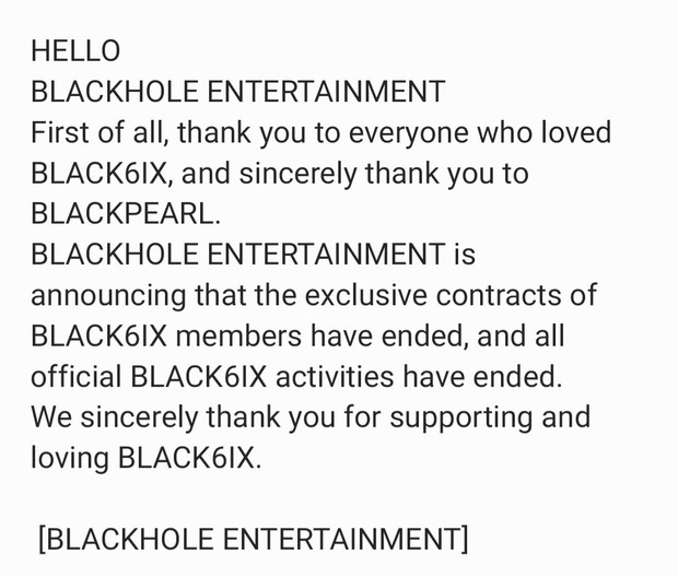 BLACK6IX resmi dibubarkan (foto: twitter.com/blck6ix_twt)