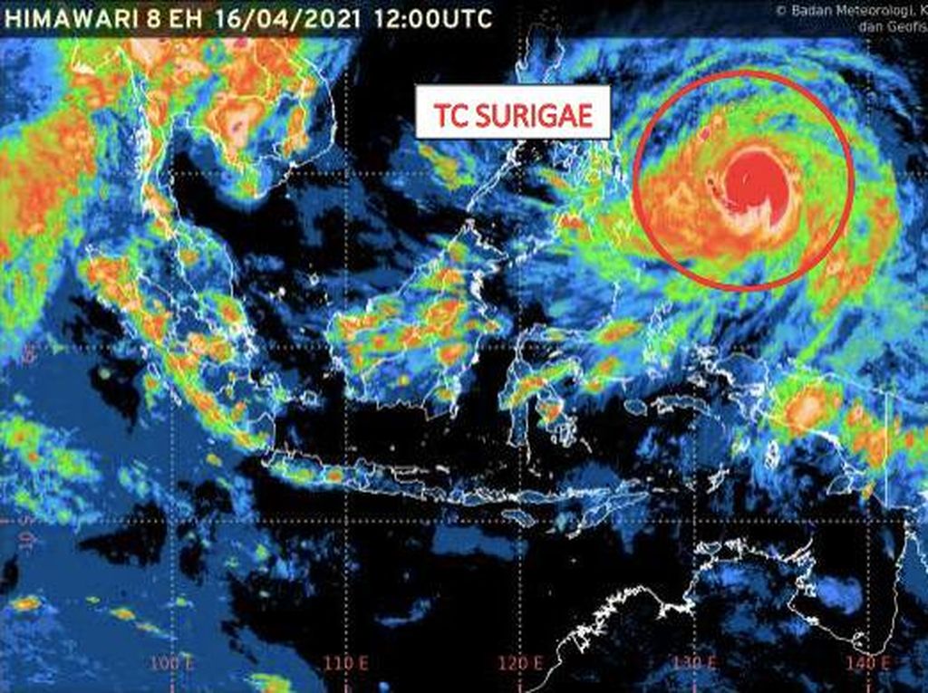 Pesan Waspada untuk 9 Provinsi Agar Siklon Surigae Diantisipasi