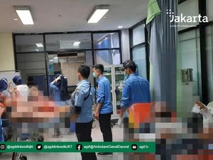 Kapal Tujuan Dermaga 14 Ancol Terbakar, 4 Korban Dibawa ke RS