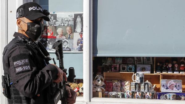 Potret Pengamanan Jelang Pemakaman Pangeran Philip