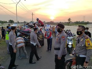 Ratusan Motor Tak Standar Diamankan di Probolinggo