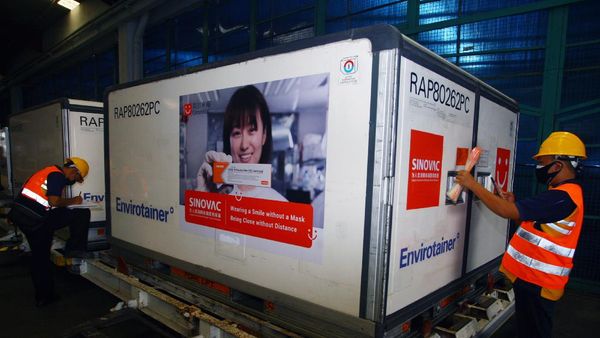 Enam Juta Dosis Vaksin Sinovac Tiba di Indonesia