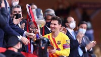 Lionel messi pun menambah koleksinya, jadi punya enam titel Copa Del Rey (Getty Images/Fran Santiago)
