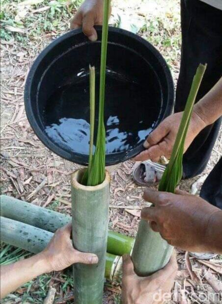 Nasi Leumeung khas Pangandaran untuk Buka Puasa.