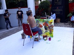 Libatkan Pelukis Difabel, Ini Cara Seniman Ngabuburit di Yogya