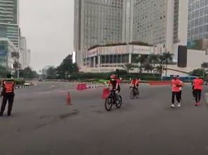 Suasana Bundaran HI di Minggu Pertama Bulan Ramadhan