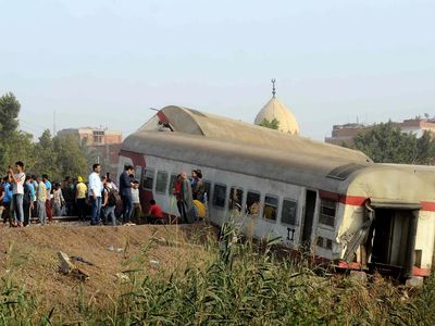 Foto: Kecelakaan Maut Kereta Api Terjadi Lagi di Mesir