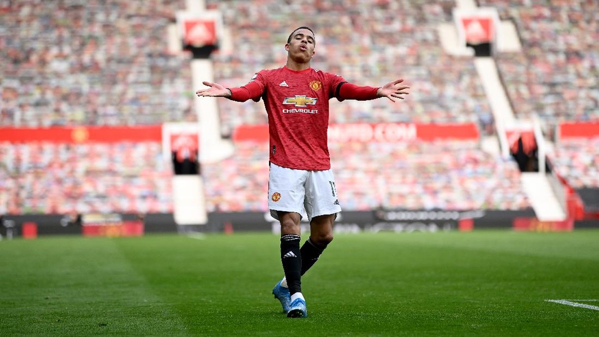 Mason Greenwood ramai di-unfollow pemain Manchester United.(Foto: Getty Images/Gareth Copley)