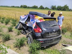 Pengemudi Mobil yang Tertabrak Kereta di Sidoarjo Tewas