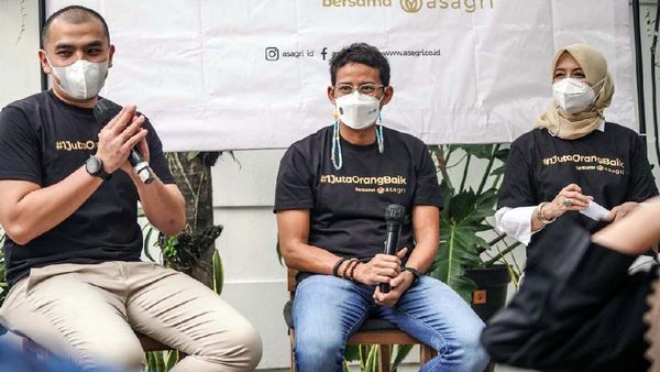Sandiaga Dukung Gerakan  #1JutaOrangBaik