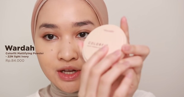 set dengan powder foundation