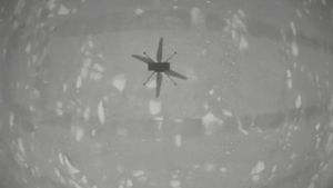 Momen Bersejarah Pertama Kali Helikopter Terbang di Mars